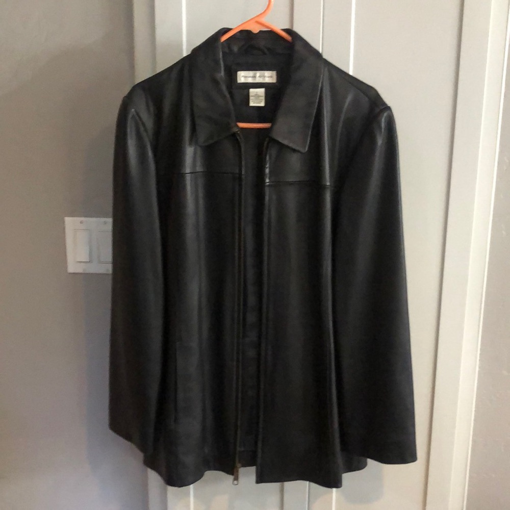 COPY - Preston & York black leather jacket wms L
